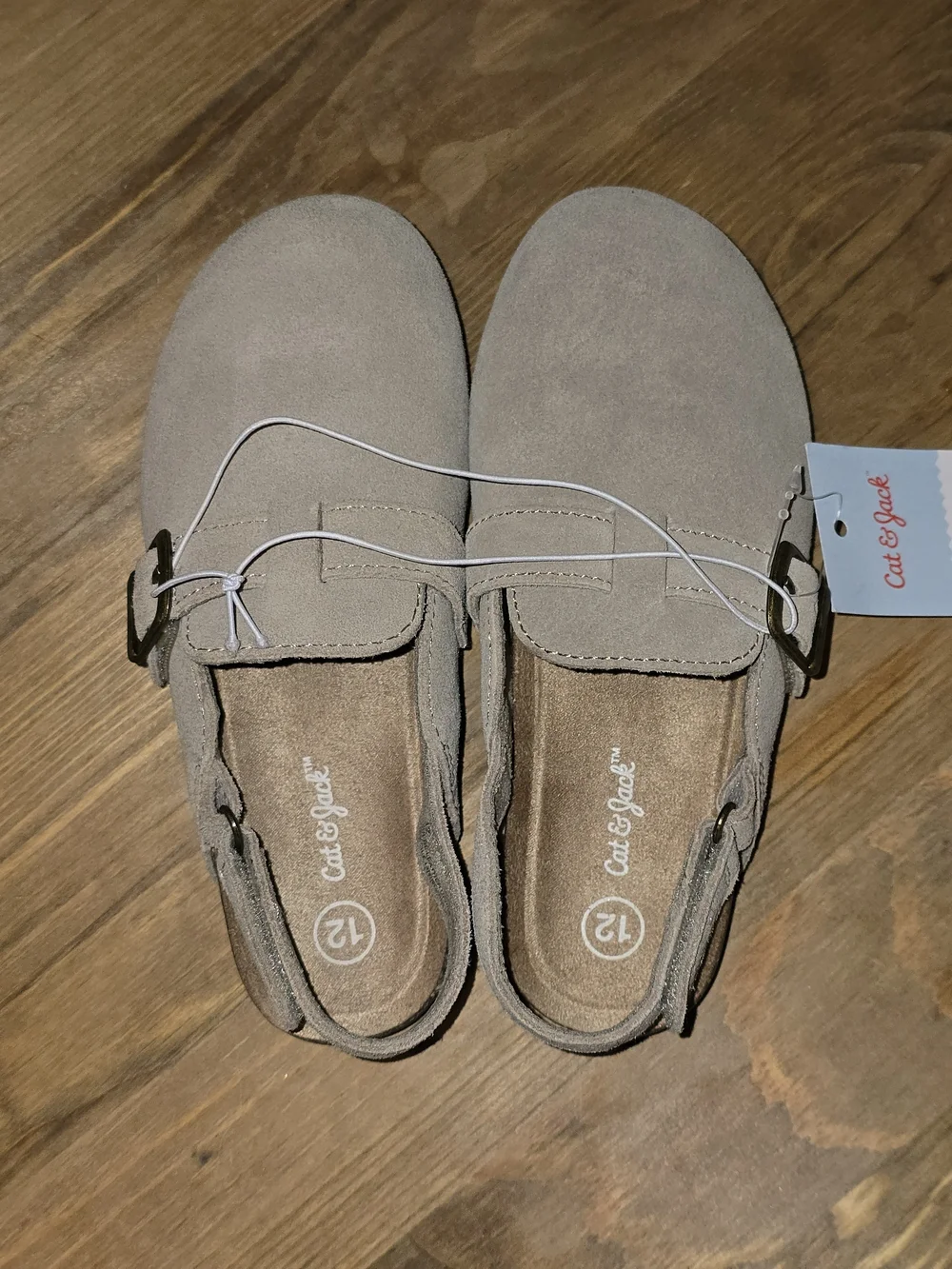 Cat & Jack Berlin Clogs Toddler 12T Taupe Leather NWT